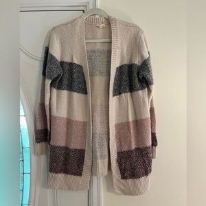 Cute pink and natural boutique cardigan
